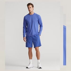 RLX Classic Fit Mesh Long-Sleeve T-Shirt Medium Blue NWT Golf‎ Lightweight